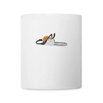 scie à chaîne - Mug blanc - blanc - Devant