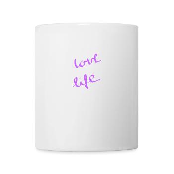 Love Life T-shirt Women Men - Mug - white - Front