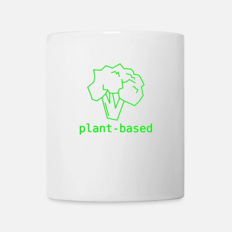 Brokkoli Plant-Based - Tasse - Weiß