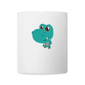 Dinosaur Tyrannosaurus Rex with teeth - Mug - white - Front