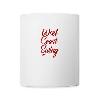 West Coast swing WCS westie dancing gift dance - Mug - white - Front