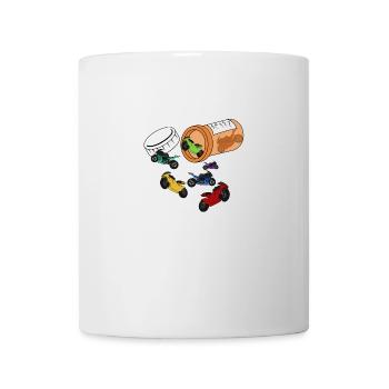 Motorrad Superbike Biker Geschenk · Tabletten - Tasse - Weiß - Vorne