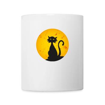DER MOND UND DIE KATZE 2 - DIE KATZE UND DER MOND 2 - Tasse - Weiß - Vorne