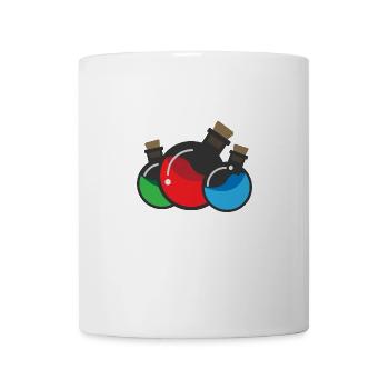 Flat Design - Chemie Experiment - Geschenkidee - Tasse - Weiß - Vorne