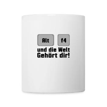 alt f4 - Tasse - Weiß - Vorne
