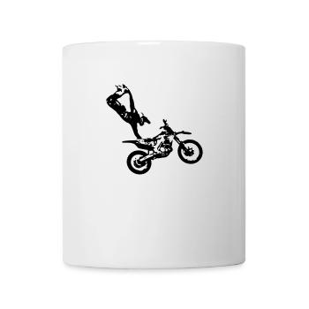 Motocross - Tasse - Weiß - Vorne
