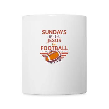 Maillot de sport • Football Sunday • Cadeau - Mug blanc - blanc - Devant