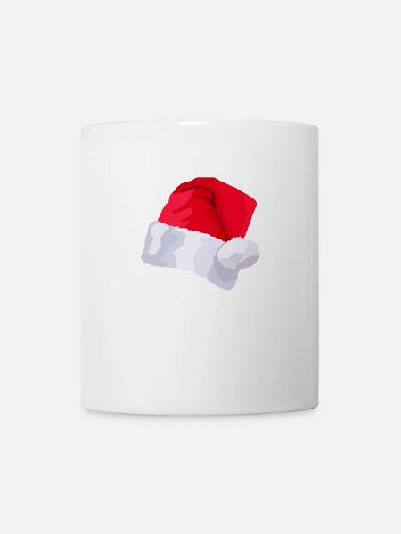 Chapeau de Père noël - Mug blanc - blanc