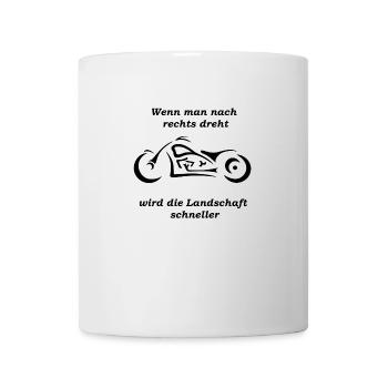 Motorrad Spruch Bike Chopper Motorradfahrer Biker - Tasse - Weiß - Vorne