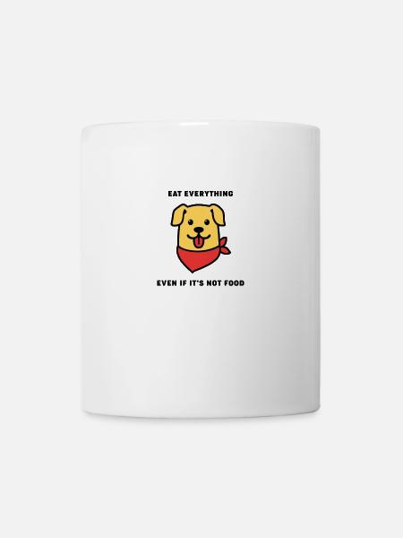 Hund essen alles 9ea87b30 d6f0 11e8 b92a df25f36 - Tasse - Weiß