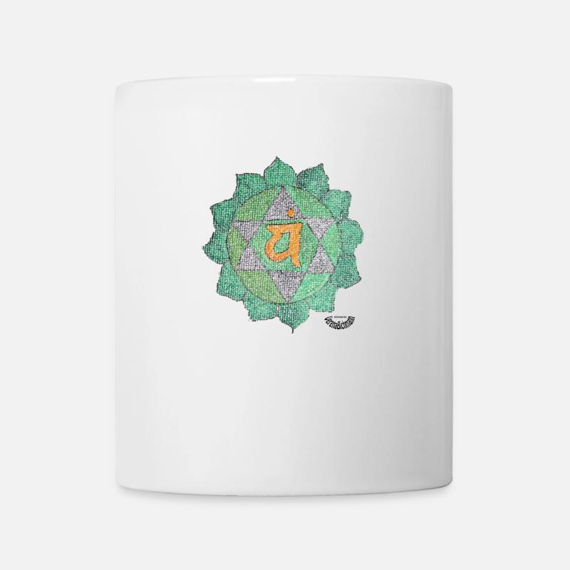 Heart Chakra Anahata Chakra Love - Mug - white