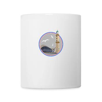 Phare ICON et Teepott Rostock Warnemünde - Mug blanc - blanc - Devant