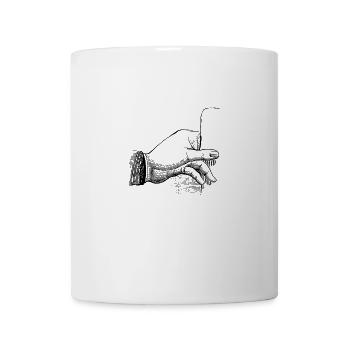 hand - Mug - white - Front