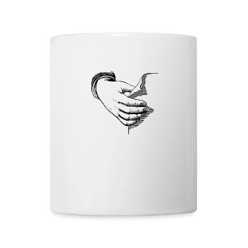 hand - Mug - white - Front