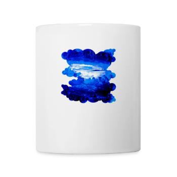 gxp wolkiger Himmel blau Spritzer Wasserfarbe - Tasse - Weiß - Vorne