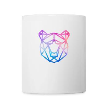 Bär geometrisch - Tasse - Weiß - Vorne