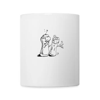 Sel et poivre - Mug blanc - blanc - Devant