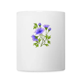 Blumen - Tasse - Weiß - Vorne