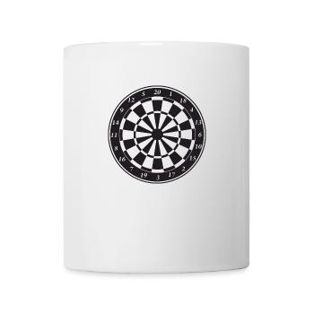 Dart Board - Tasse - Weiß - Vorne