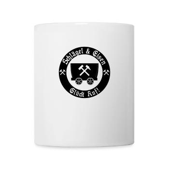 Glück Auf! Logo Schlägel und Eisen Lore - Tasse - Weiß - Vorne