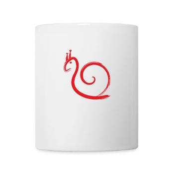 escargot - Mug blanc - blanc - Devant