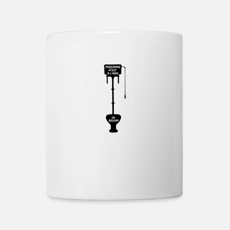 NO ONE IS PROTECTED FROM NEED - Word Games - Mug - white