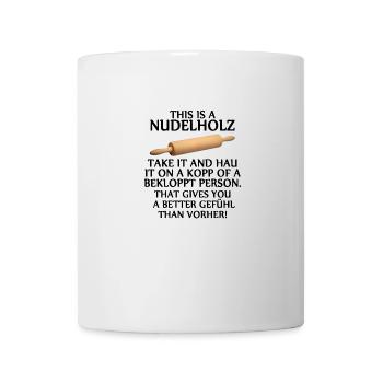 Nudelholz - Tasse - Weiß - Vorne