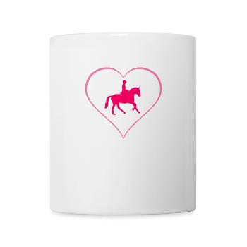 équitation - Mug blanc - blanc - Devant