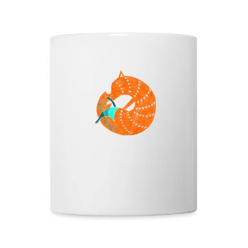 Retro Fuchs Tierliebe Geschenk - Tasse - Weiß - Vorne