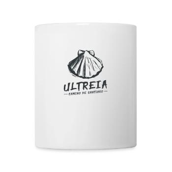 Camino de Santaigo. Jakobsweg, Ultreia T-Shirt Tee - Tasse - Weiß - Vorne