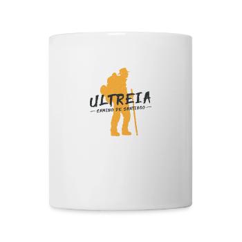 Camino de Santaigo. Jakobsweg, Ultreia T-Shirt Tee - Tasse - Weiß - Vorne