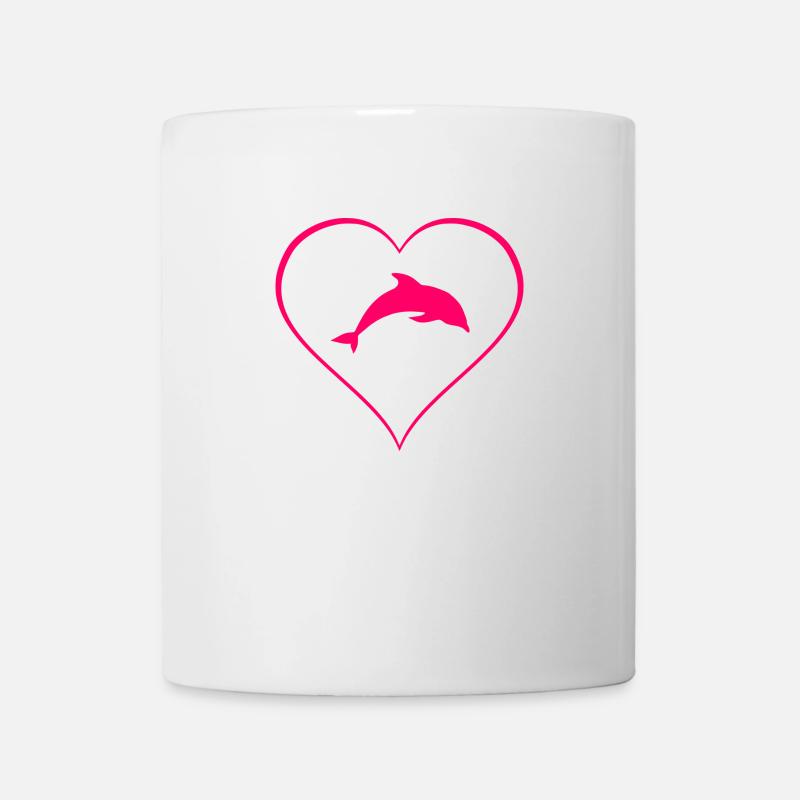 Delphin - Tasse - Weiß