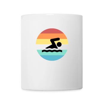 natation - Mug blanc - blanc - Devant