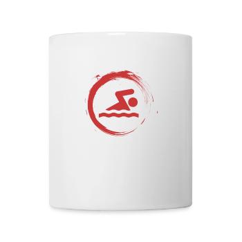 natation - Mug blanc - blanc - Devant
