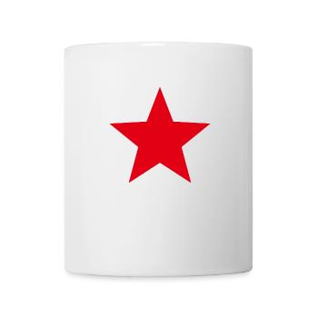 stern Sternenbanner Roter Stern Geschenkidee - Tasse - Weiß - Vorne