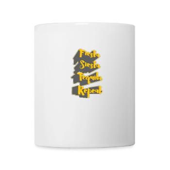 fiesta_siesta_tequila_repeat - Tasse - Weiß - Vorne