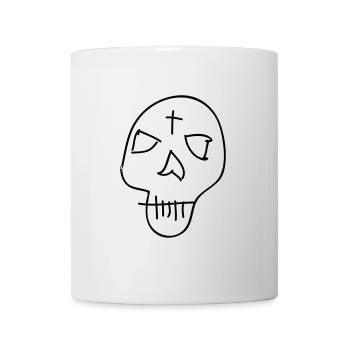 Totenkopf - Tasse - Weiß - Vorne