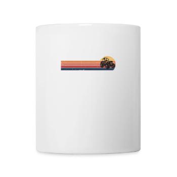 Tracteur Retro Vintage - Mug blanc - blanc - Devant