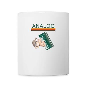 Synths Analog Retro Cat Synthesizer - Tasse - Weiß - Vorne