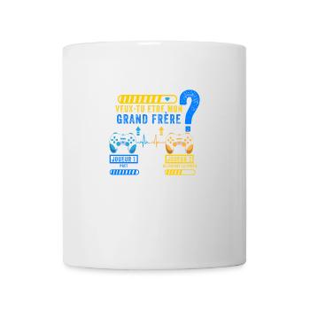 Je Vais Être Grand Frère 2022 Gamer Cadeau Humour - Mug blanc - blanc - Devant