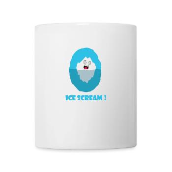 Ice Scream - message écologie humoristique - Mug blanc - blanc - Devant