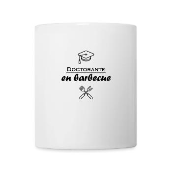 Doctorante en barbecue femme humour fun - Mug blanc - blanc - Devant