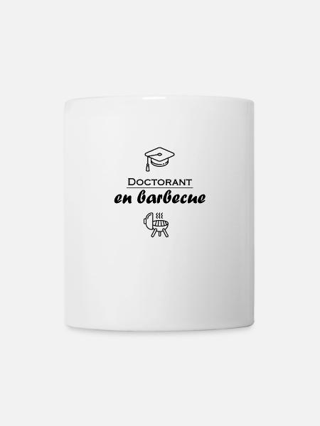 Doctorant en barbecue homme humour fun - Mug blanc - blanc
