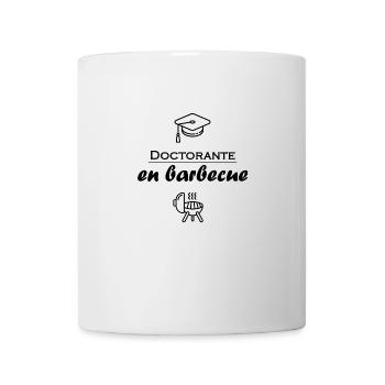 Doctorante en barbecue femme humour fun - Mug blanc - blanc - Devant
