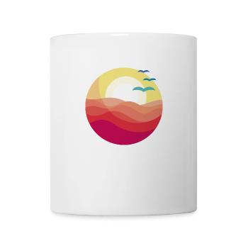 Landscape Sunset over the sea spring summer - Mug - white - Front
