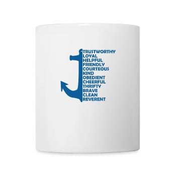 Seepfadfindergesetz Gelübde - Tasse - Weiß - Vorne