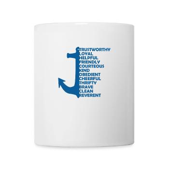 Scouts de mer Loi Vœu - Mug blanc - blanc - Devant