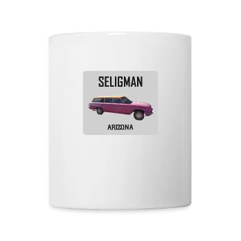 Voiture ancienne, Seligman, Arizona, road 66 USA - Mug blanc - blanc - Devant