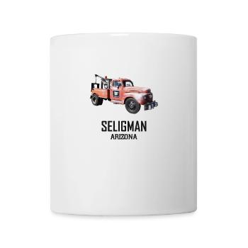 Old car in Seligman in Arizona, US Road 66 - Mug - white - Front