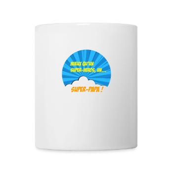Super-papa, super-héros. Meilleur papa. BD comics - Mug blanc - blanc - Devant